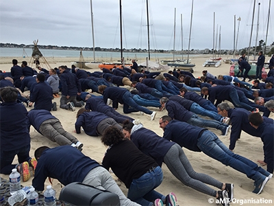 Bootcamp entreprise sur la plage