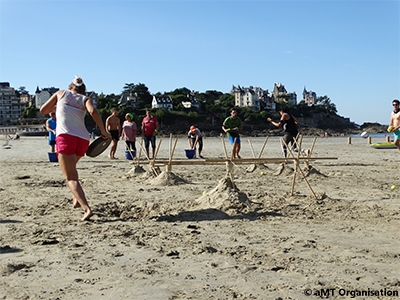 Parcours du combattant sur la plage