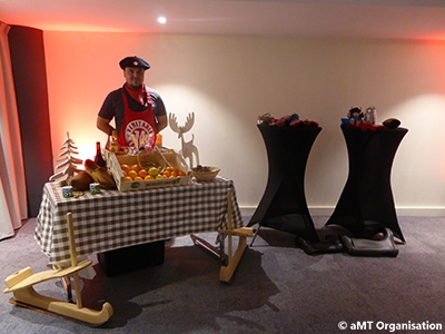 Stand dégustation de vin chaud