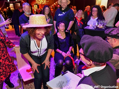 Caricaturiste soirée guinguette