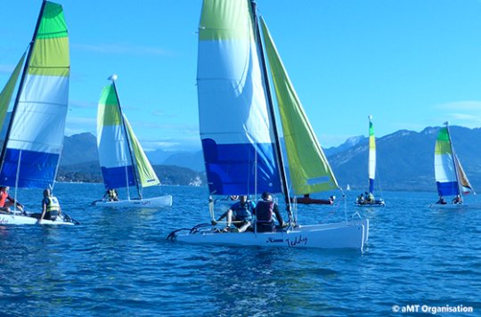 Régate à voile sur le lac d'Annecy