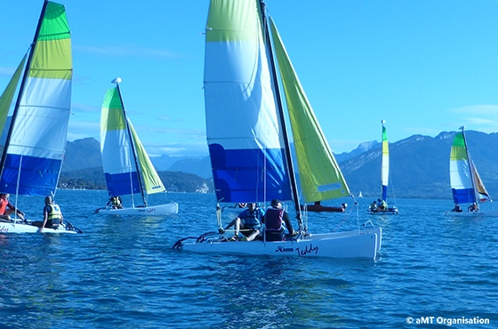 Régate à voile sur le lac d'Annecy