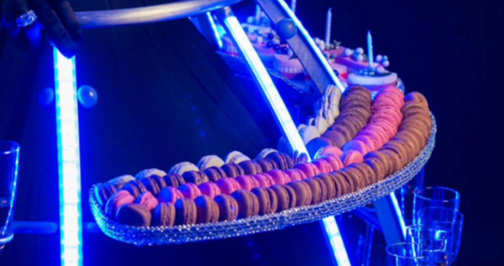 Décor futuriste pour un événement d'entreprise