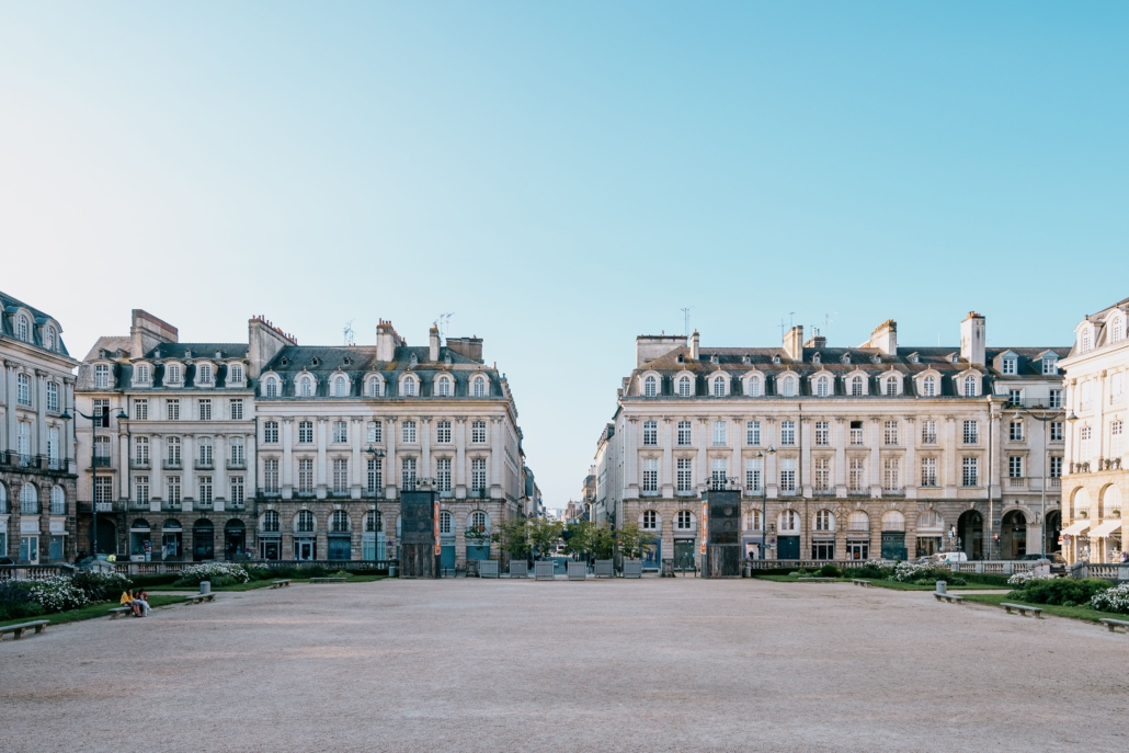 Paysage urbain au cœur de Rennes