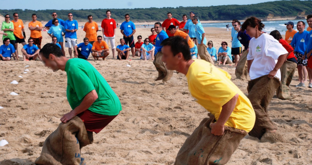 Animation Outdoor Challenge lors d'un séminaire d'entreprise