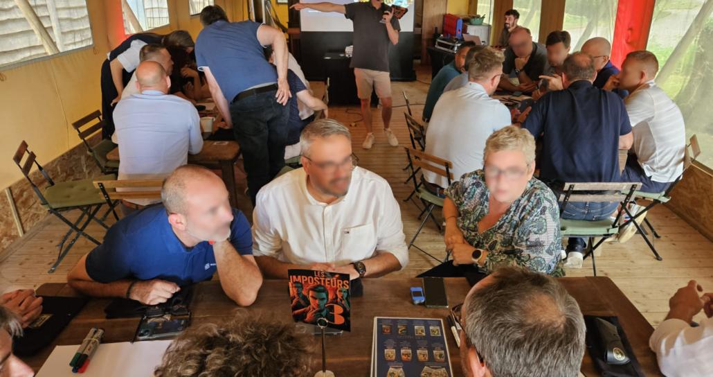 Collaborateurs participant au jeu Les Imposteurs